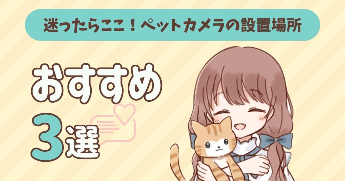 ペットカメラ　設置場所