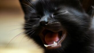 黒猫の鼻
